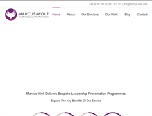 Tablet Screenshot of marcus-wolf.com